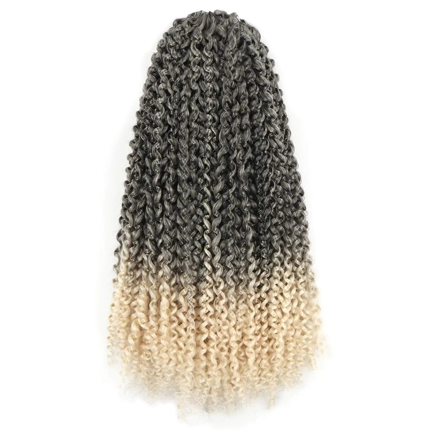Clearance | TOYOTRESS Water Wave Passion Twist Hair 6/7 Packs - Ombre Orange Water Wave Crochet Braids Synthetic Braiding Hair Extensions Toyotress